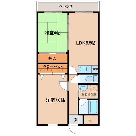 みどり荘の物件間取画像